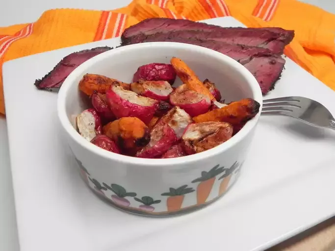 Roasted Carrots and Radishes