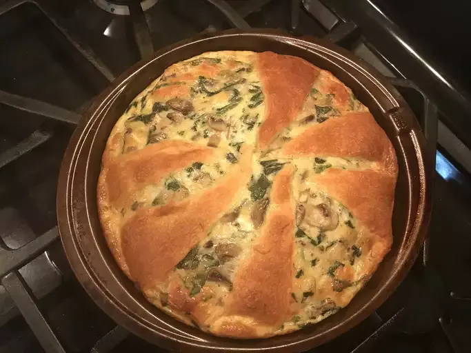 Easy Spinach Mushroom Quiche