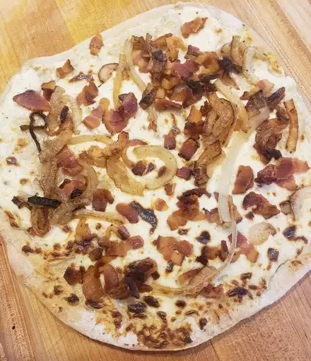 Tarte Flambé (Alsatian Bacon and Onion Tart)