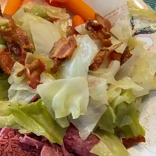 Irish Fried Cabbage with Bacon