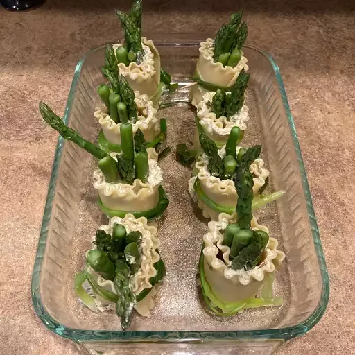 Asparagus and Smoked Salmon Bundles with Meyer Lemon Sauce