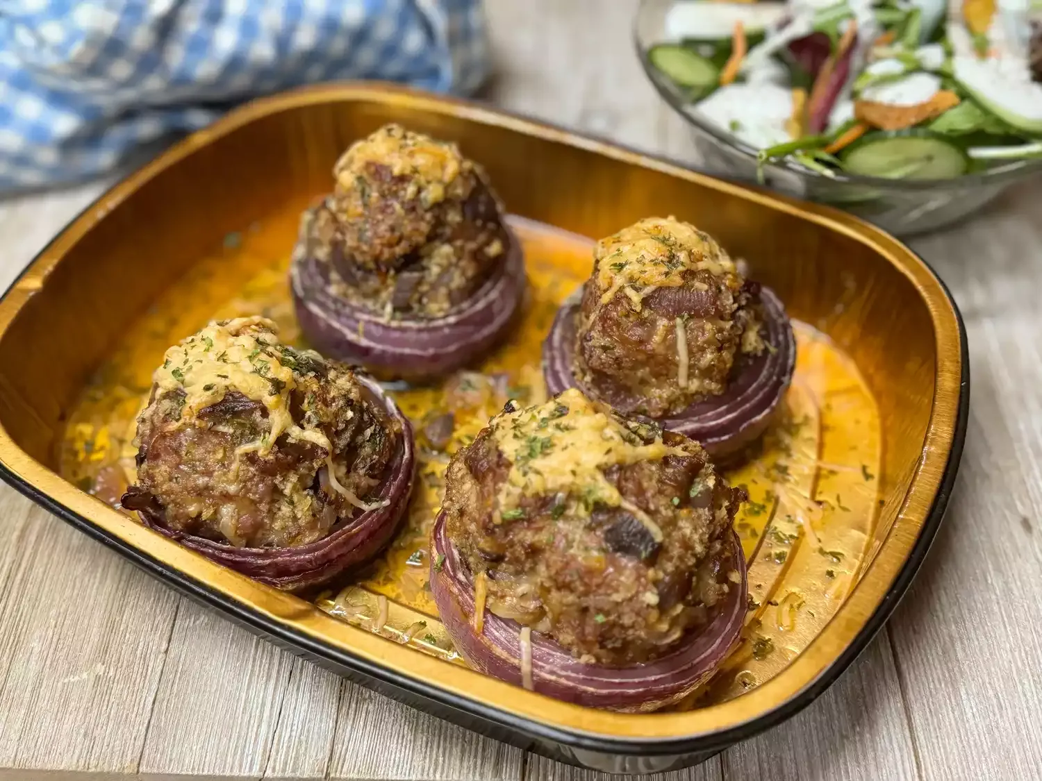 Sausage Stuffed Onions