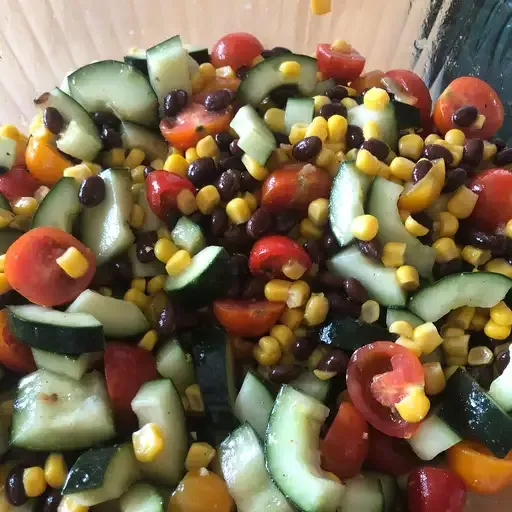 Black Bean and Cucumber Salad