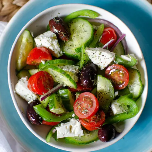 Greek People Don’t Use Vinegar in Their Greek Salads—They Do This Instead